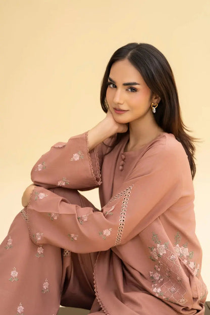 Huria peach 2 Pc mwf collection Eid collection MWF COLLECTION