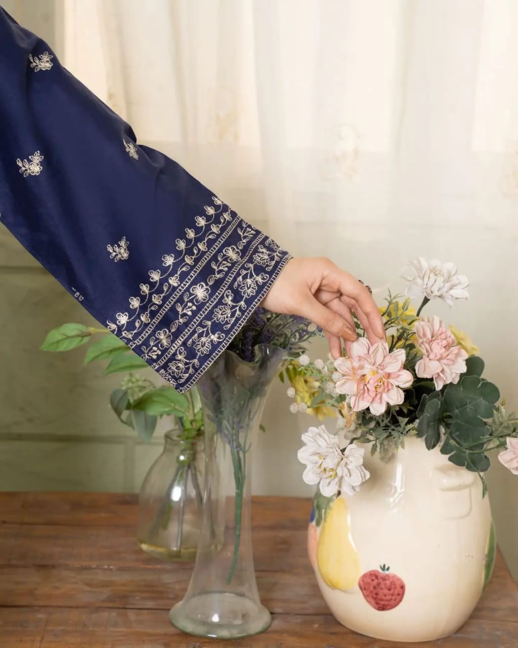 Dazal-Blue-2PC Embroidered Lawn