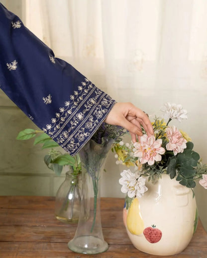 Dazal-Blue-2PC Embroidered Lawn