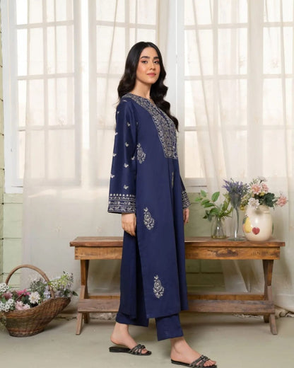 Dazal-Blue-2PC Embroidered Lawn