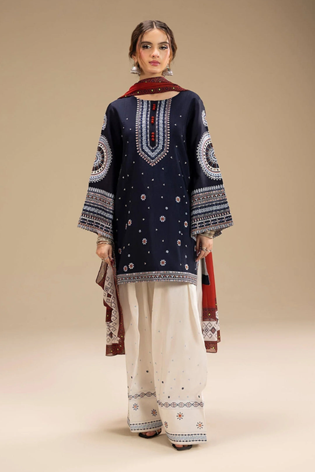Rangrez 3 Piece  Embroidered Lawn