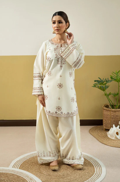 Ivory Heritage-2PC Embroidered Lawn