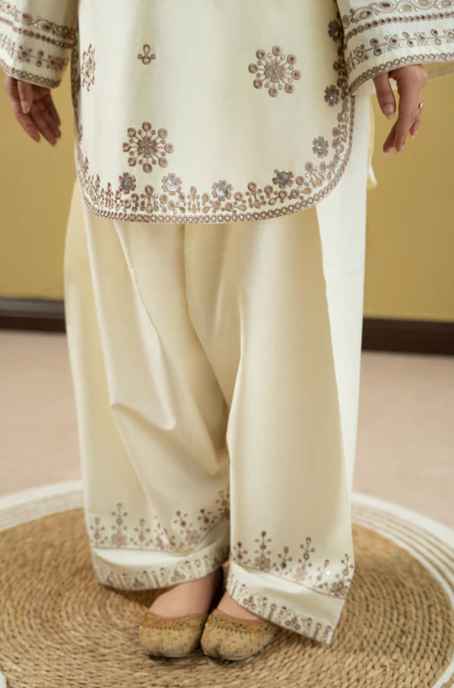 Ivory Heritage-2PC Embroidered Lawn