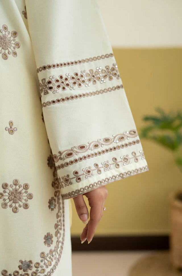 Ivory Heritage-2PC Embroidered Lawn