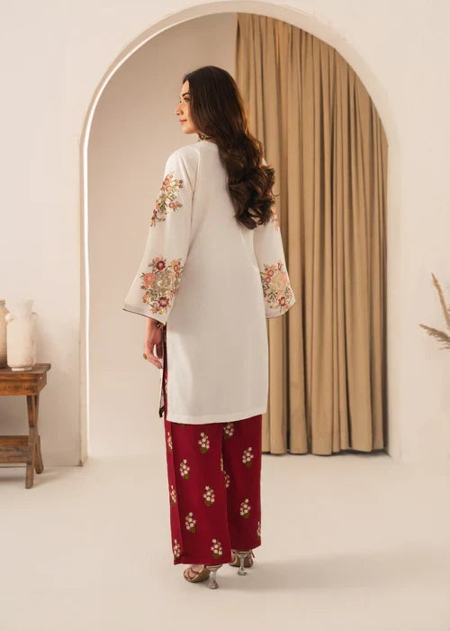 Alaya 2 Piece Embroidered Lawn Shirt and Trouser Back View by Shai Noor Pakistan