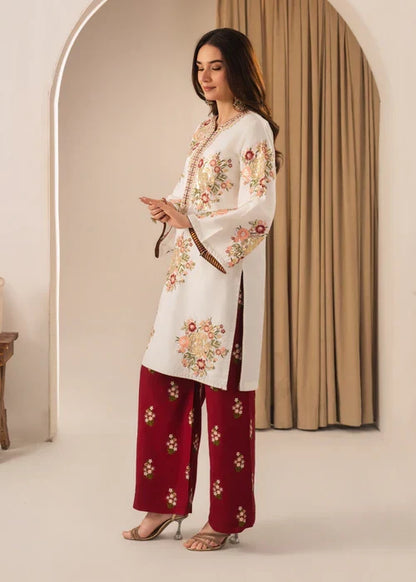 Alaya 2 Piece Embroidered Lawn Shirt and Trouser Side View by Shai Noor Pakistan