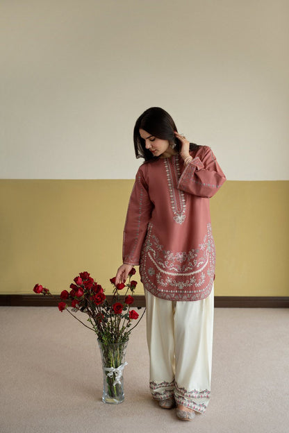 Maya Embroidered Lawn Trouser Detail by Shai Noor Pakistan