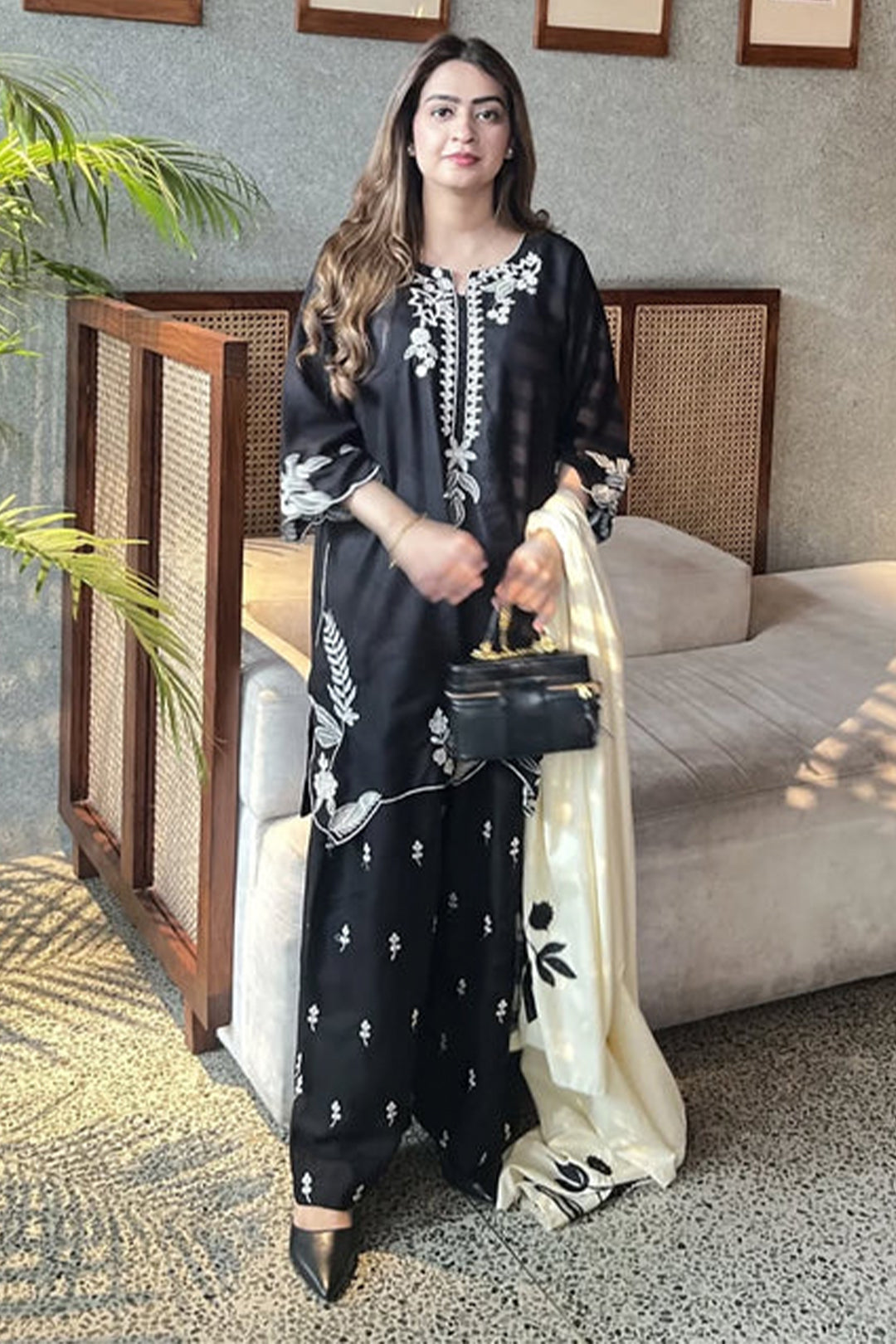 Sajni 3 Piece Embroidered Lawn